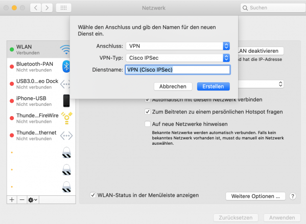 VPN am Mac einrichten